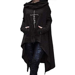 NWT Faith Print Sweatshirt Hoodie Runs Small